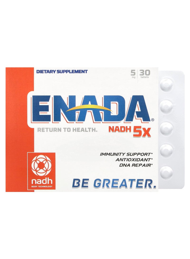 NADH 5x, 5 mg, 30 Tablets